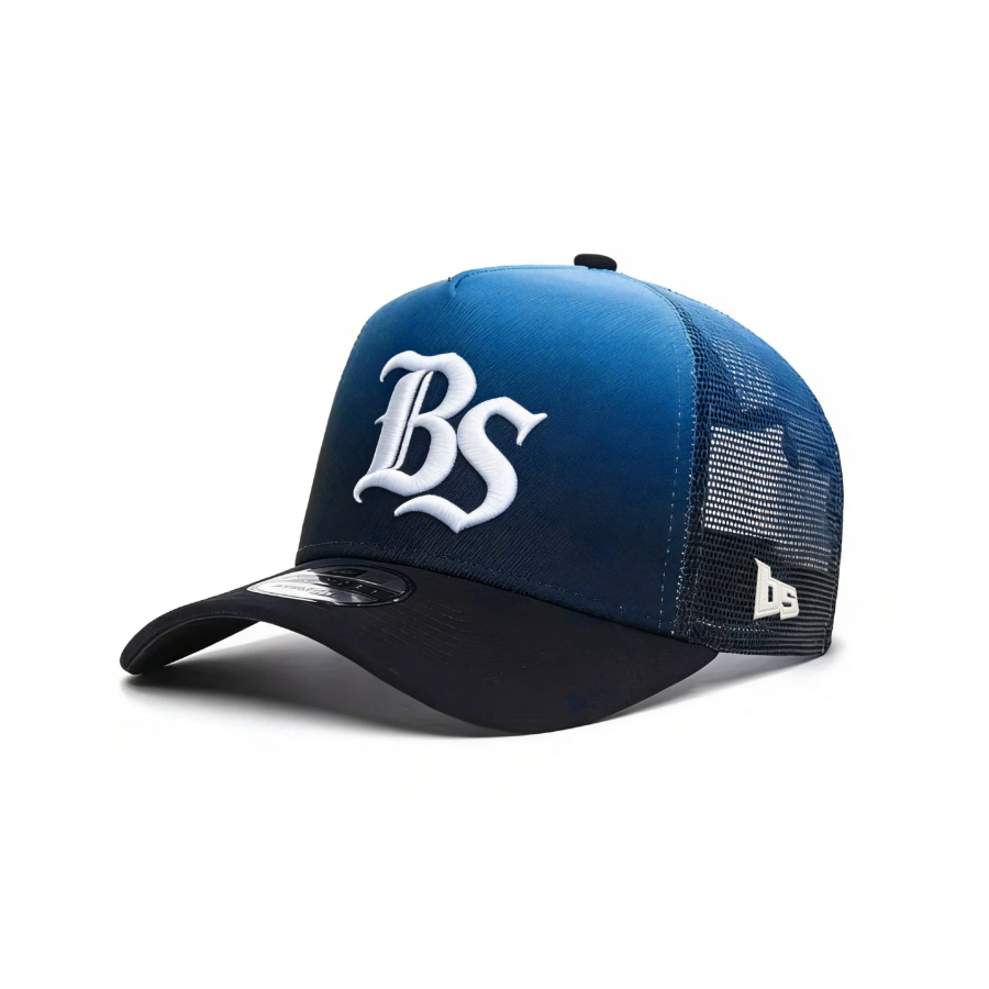 Premium Custom Structured 5-Panel Pre-Curved Visor Mesh Embroidered Trucker Cap Professional Baseball Cap with Custom Logo Embroidery for Daily Wear and Outdoor Activities
