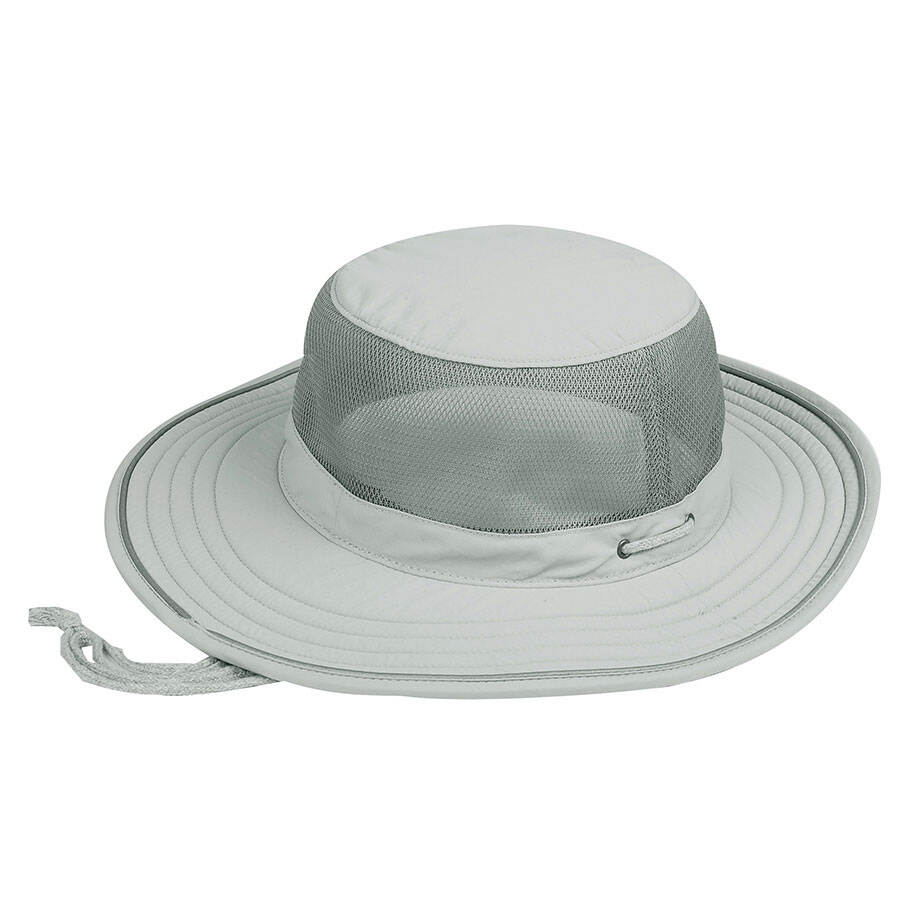 Premium Custom J7918 Classic Mesh-Band Boonie Sun Hat with Braided Chin Cord and Wide Brim UV Protection Outdoor Cap for Hiking Fishing Safari and Promotional Branding