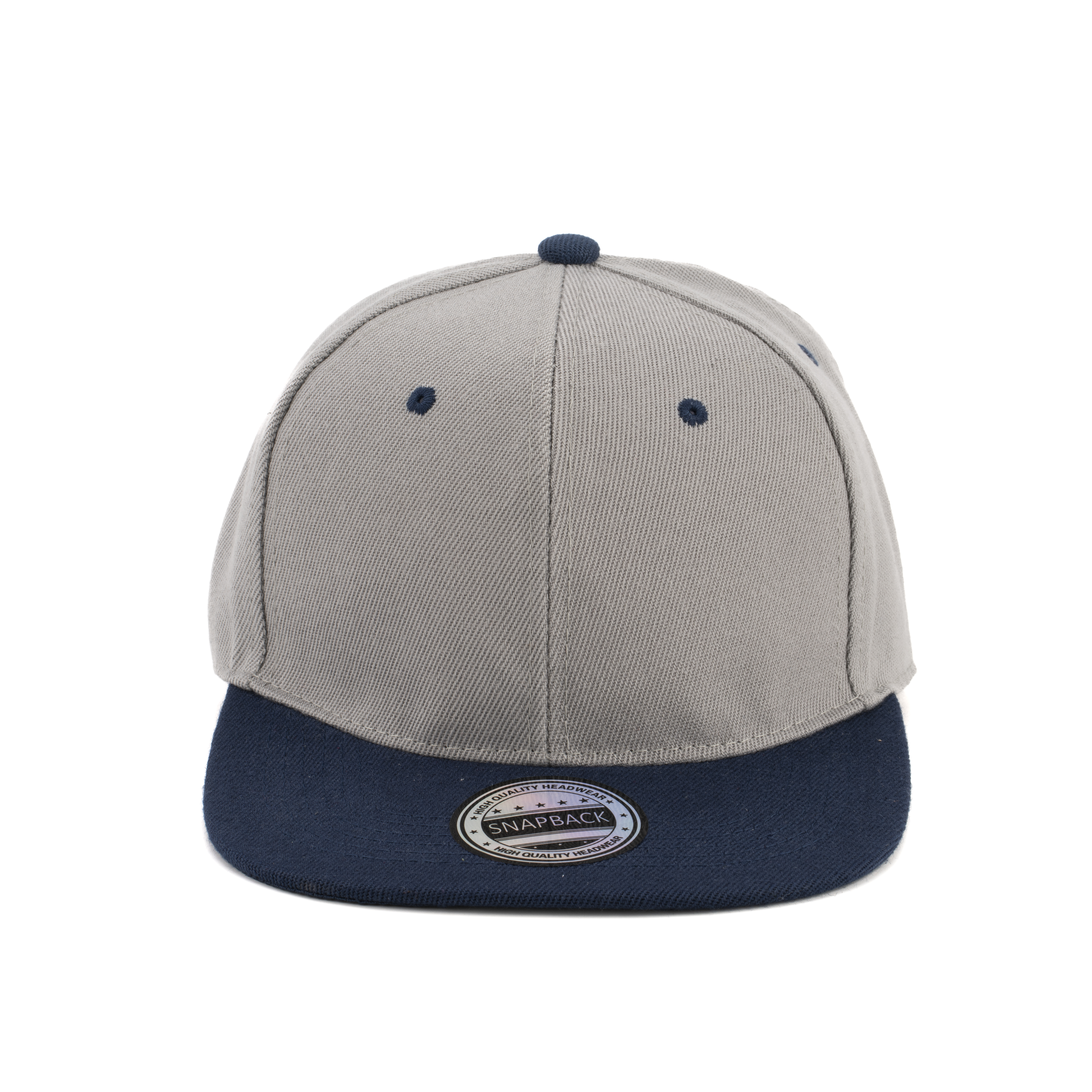 Premium Custom 6-Panel Flat Brim Snapback Baseball Cap with Laser Logo Sticker Professional Baseball Cap with Custom Logo Embroidery for Daily Wear and Outdoor Activities