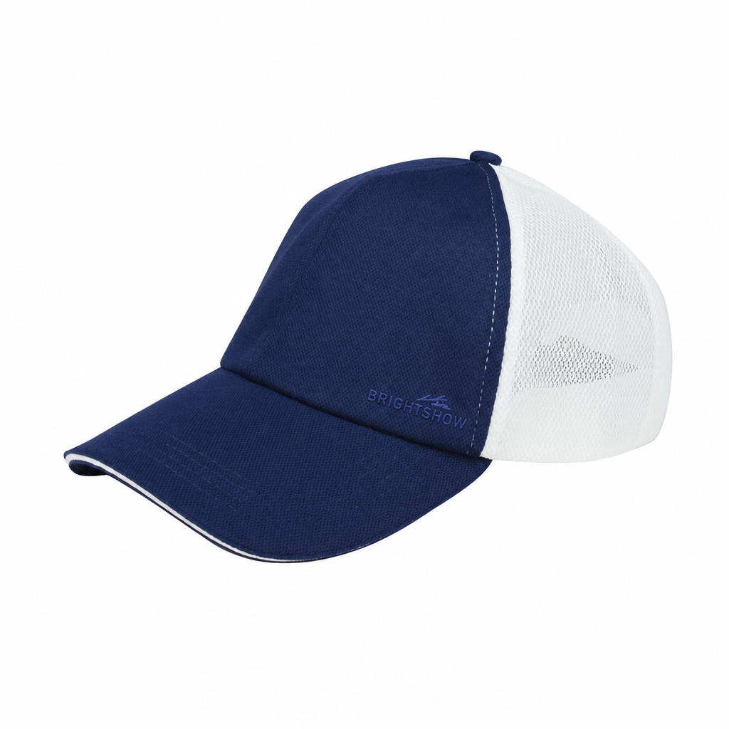 Premium Custom J7251 Trucker Mesh Back Baseball Cap with Structured Front Panels and Adjustable Snap Closure Breathable Outdoor Sports Cap for Promotional Branding Team Uniforms and Daily Casual Wear