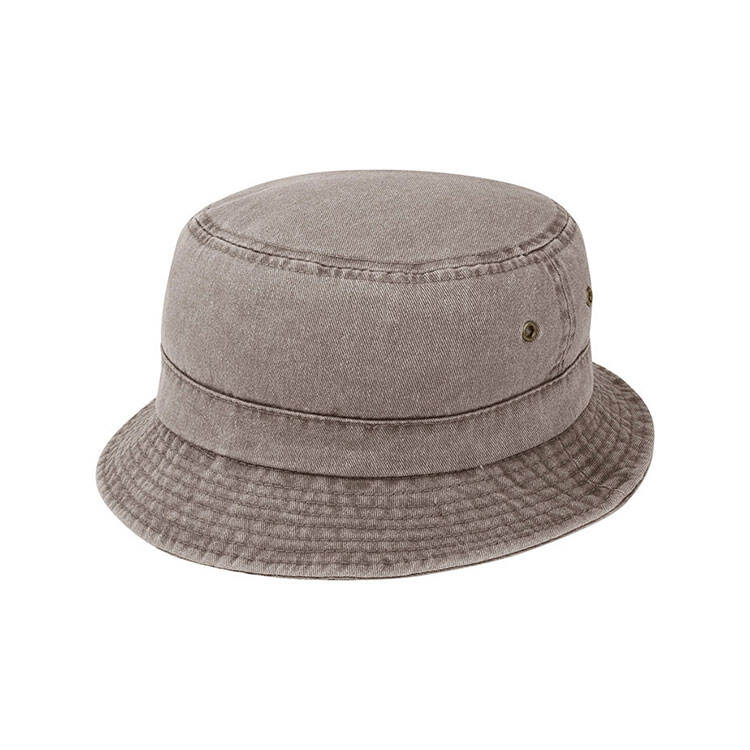 Premium Custom 7801 Washed Pigment-Dyed Bucket Hat Eighteen Colorways with Brass Eyelets and Wavy Brim Cotton Twill Outdoor Sun Cap for Casual Wear Travel and Promotional Branding
