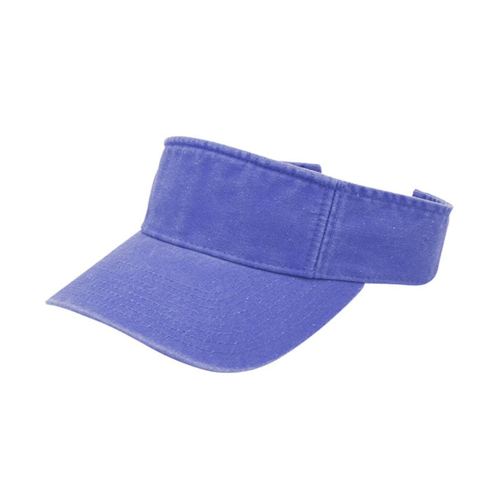 4021C Washed Pigment Dyed Cotton Visor Style Custom B2B Vintage Style Visor 100% Cotton Distressed Headwear Premium Sun Visor for Lifestyle Brands