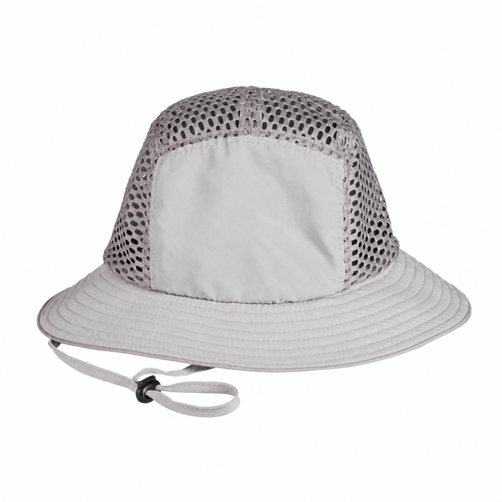 Premium Custom Summer Large Mesh Breathable UV Protection Bucket Hat with Adjustable Wind Drawstring Professional Baseball Cap with Custom Logo Embroidery for Daily Wear and Outdoor Activities