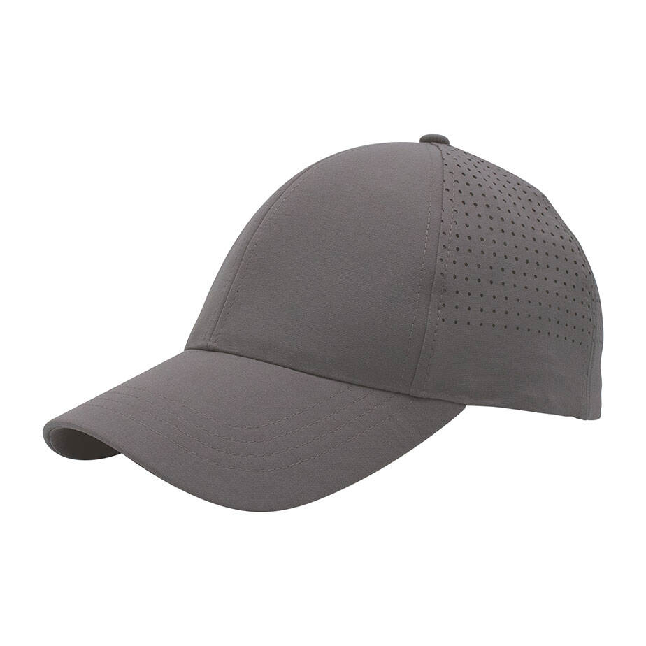 Premium Custom J7271 Perforated Ponytail Performance Cap with Laser-Cut Ventilation and Rear Opening Lightweight Breathable Sports Hat Adjustable Closure for Running Fitness Outdoor Activities and Promotional Branding