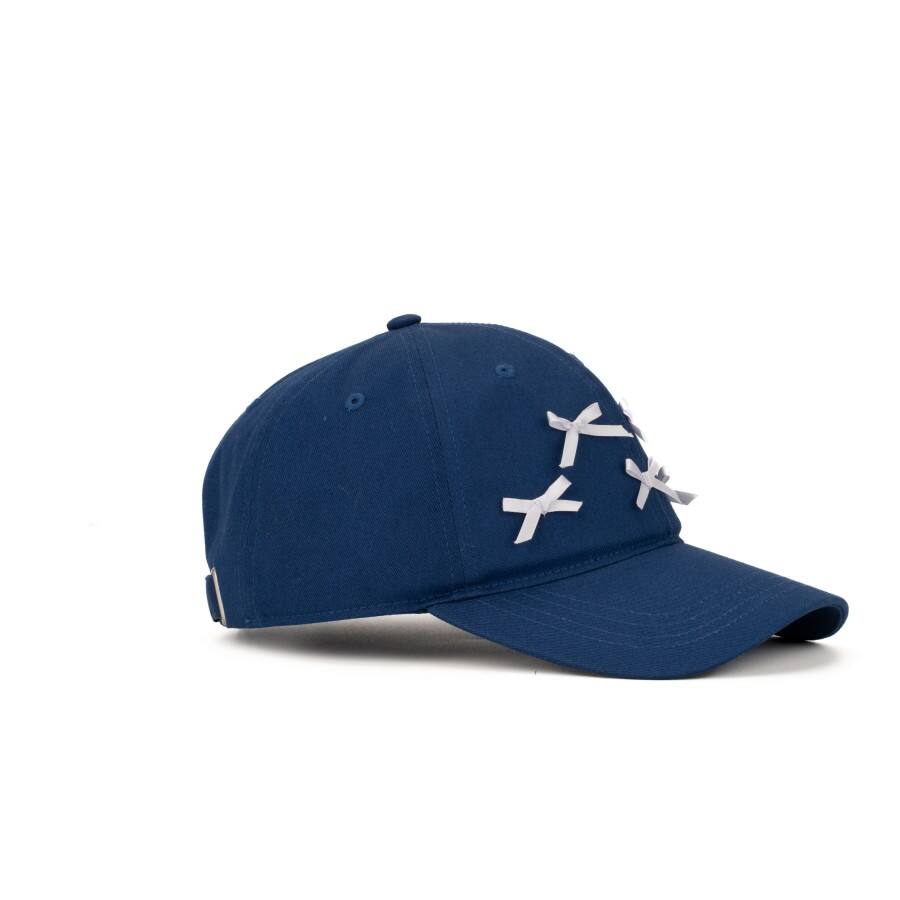 Premium Custom Custom Satin Bow Decor Pure Cotton 6-Panel Baseball Cap Professional Baseball Cap with Custom Logo Embroidery for Daily Wear and Outdoor Activities