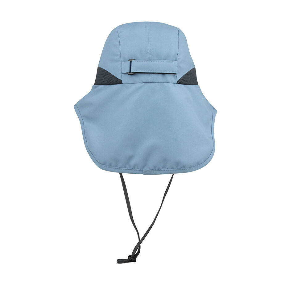 Premium Custom Promotional J7249 Taslon UV Neck Flap Cap UPF 50 Plus Sun Protection Outdoor Fishing Hat with Adjustable Draw Cord and Integrated Neck Coverage Branded Athletic Headwear

