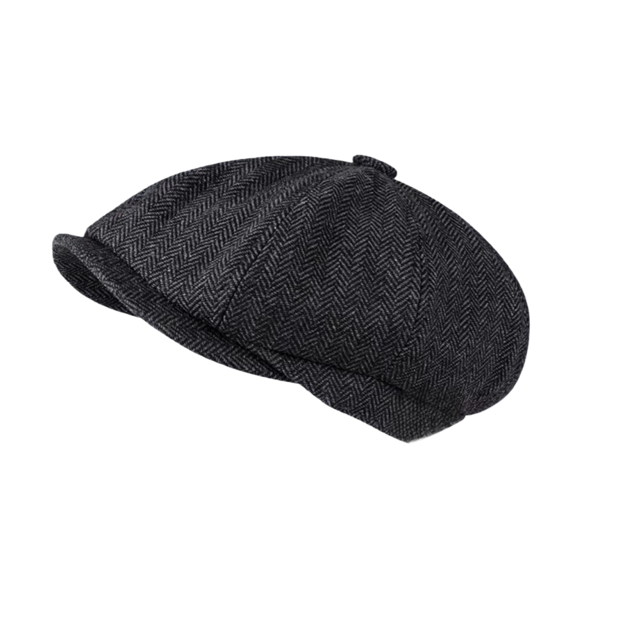 Premium Custom British Style Woolen Octagonal Newsboy Beret Professional Baseball Cap with Custom Logo Embroidery for Daily Wear and Outdoor Activities