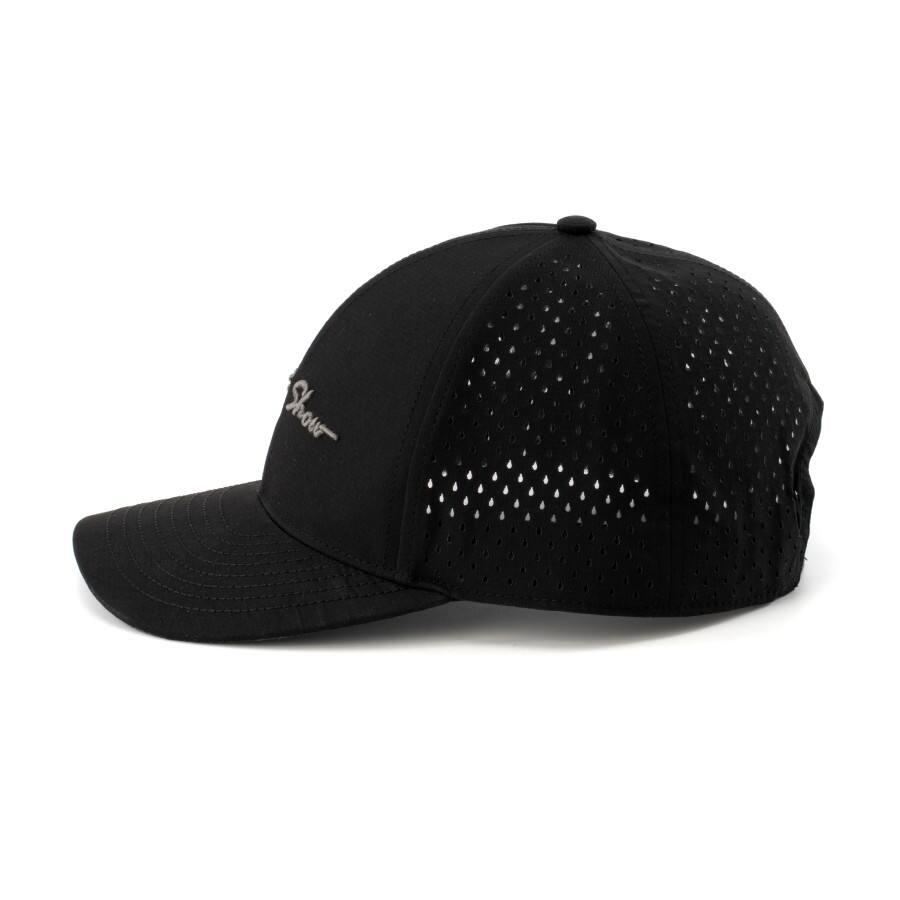 Premium Custom Curved Brim 6-Panel Structured Baseball Cap 3D Embroidery Laser Perforated Mesh1 Professional Baseball Cap with Custom Logo Embroidery for Daily Wear and Outdoor Activities