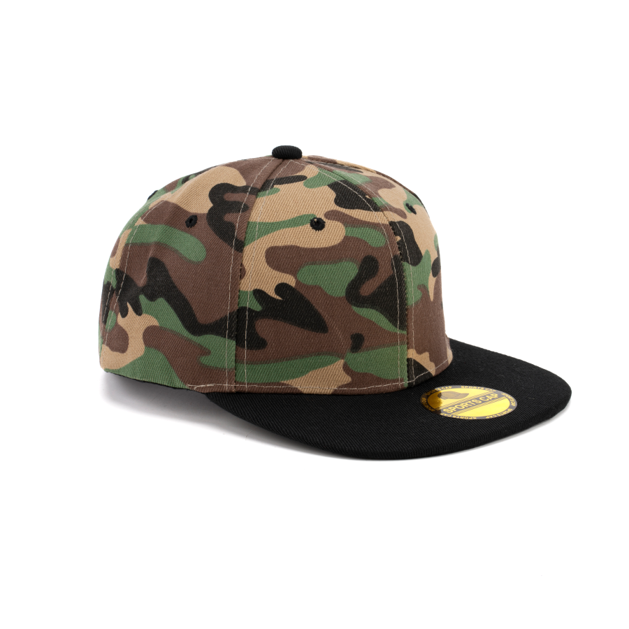Premium Custom 6-Panel Flat Brim Snapback Baseball Cap with Laser Logo Sticker Professional Baseball Cap with Custom Logo Embroidery for Daily Wear and Outdoor Activities