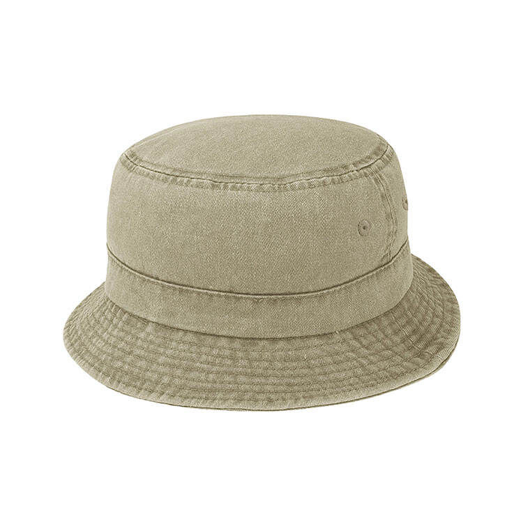 Premium Custom 7801Y Washed Vintage Bucket Hat with Fabric Crown Band and Tonal Eyelets Pigment-Dyed Cotton Twill Outdoor Sun Cap for Casual Wear Travel and Promotional Branding