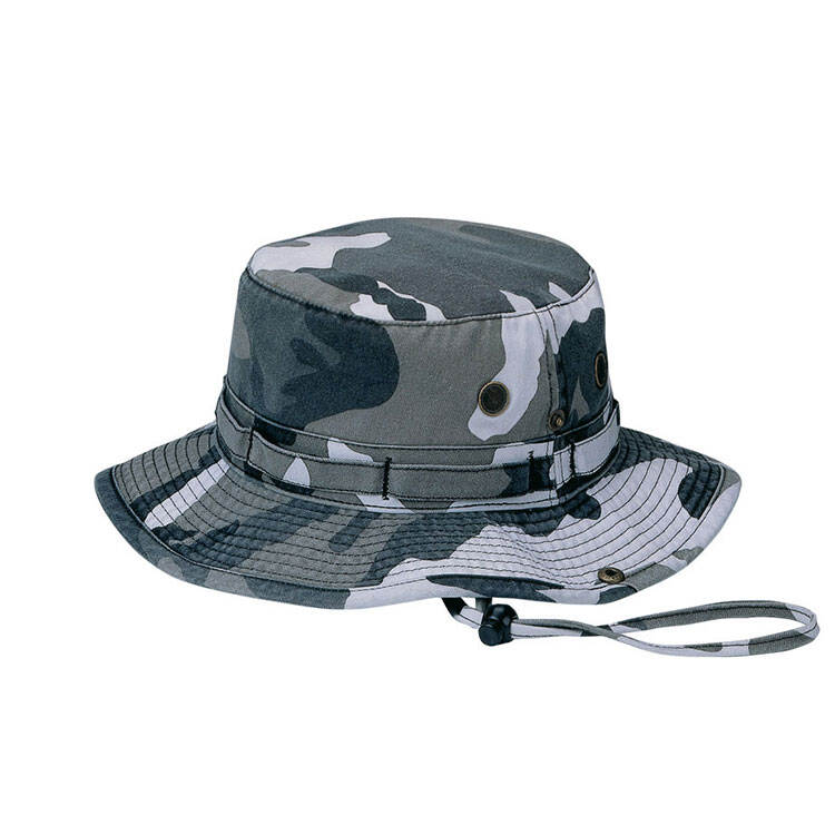Premium Custom 9013A Multi-Camouflage Snap-Brim Boonie Hat with Foliage Loops and Mesh Vents Ripstop Outdoor Tactical Cap for Hunting Outdoor Work and Promotional Branding