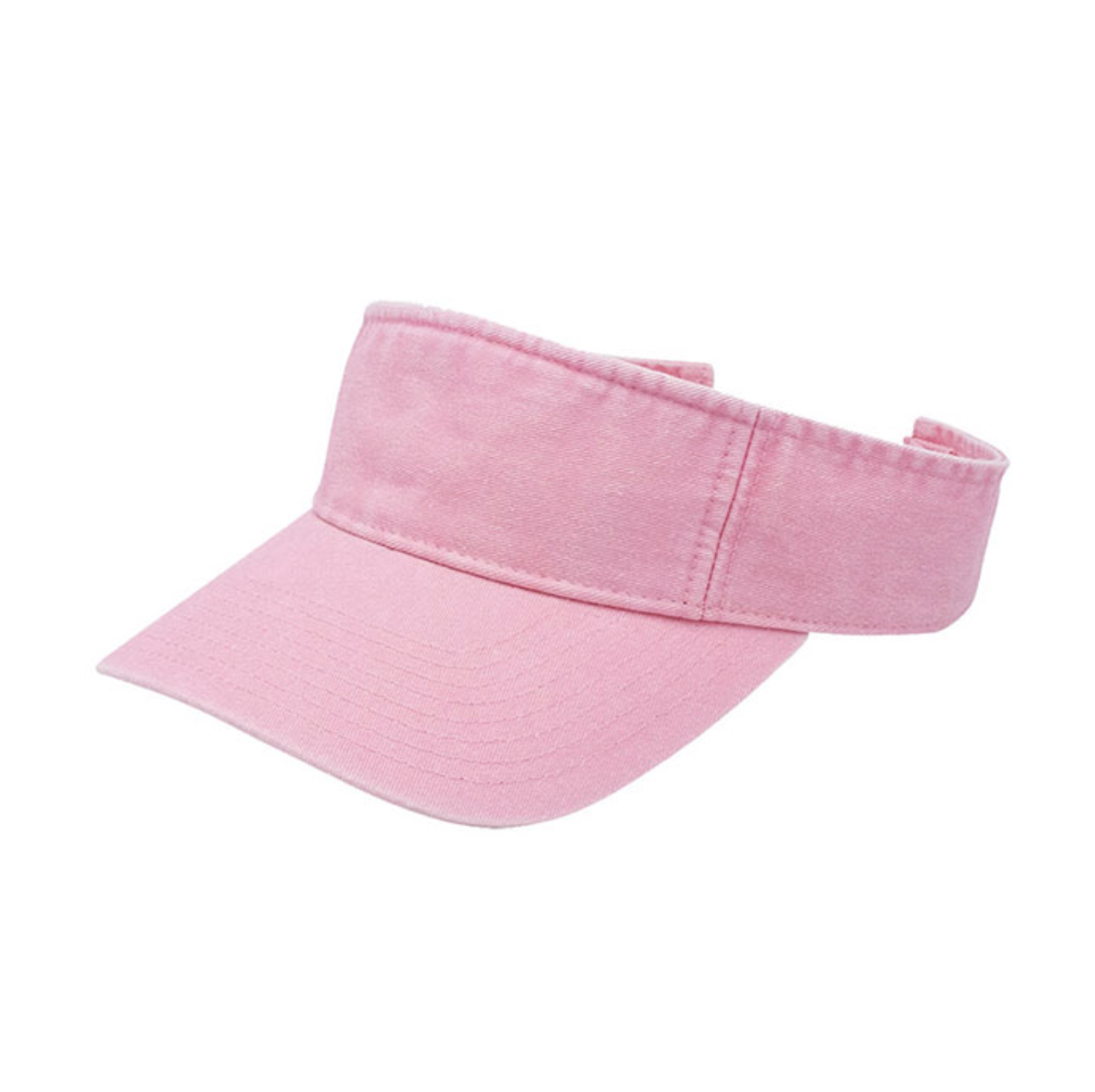 4021C Washed Pigment Dyed Cotton Visor Style Custom B2B Vintage Style Visor 100% Cotton Distressed Headwear Premium Sun Visor for Lifestyle Brands
