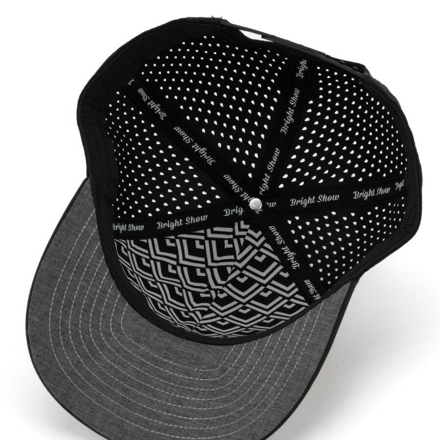 Premium Custom Curved Brim 6-Panel Structured Baseball Cap 3D Embroidery Laser Perforated Mesh1 Professional Baseball Cap with Custom Logo Embroidery for Daily Wear and Outdoor Activities