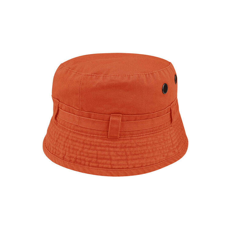 Premium Custom Daisy-Chain Boonie Bucket Hat with Mesh-Center Eyelets Tonal Webbing Band Wide Stitched Brim Outdoor Sun Cap for Hiking Outdoor Work and Promotional Branding