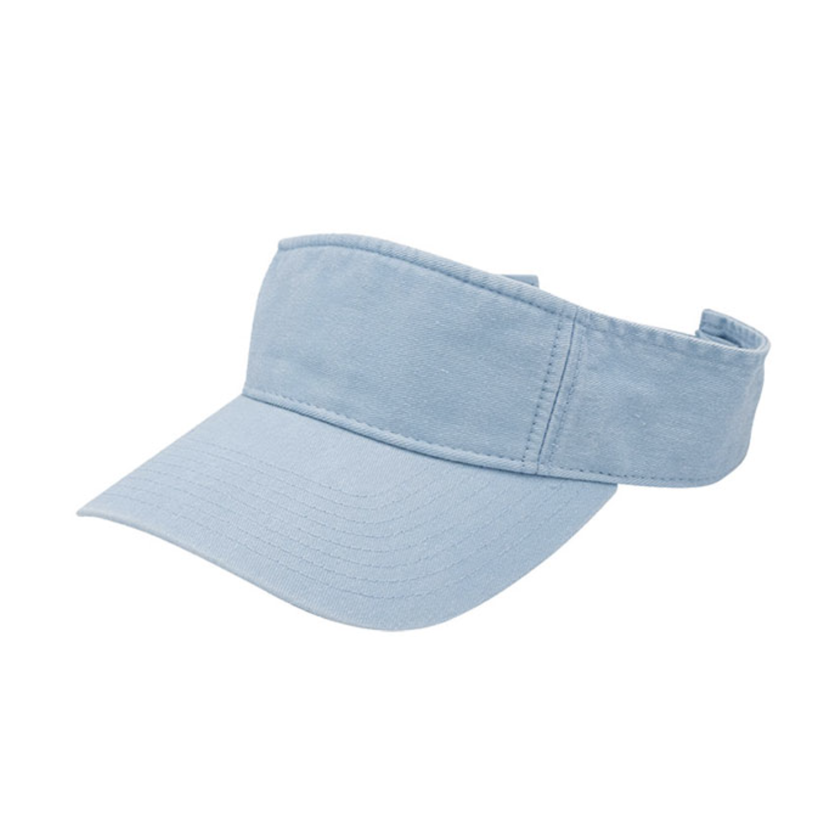 4021C Washed Pigment Dyed Cotton Visor Style Custom B2B Vintage Style Visor 100% Cotton Distressed Headwear Premium Sun Visor for Lifestyle Brands