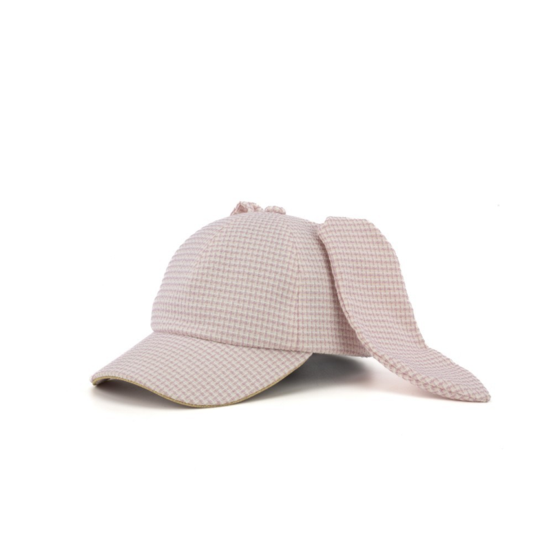 Premium Custom 6-Panel Curved Brim Structured Crown Baseball Cap Cute Bunny Ear Design1 Professional Baseball Cap with Custom Logo Embroidery for Daily Wear and Outdoor Activities