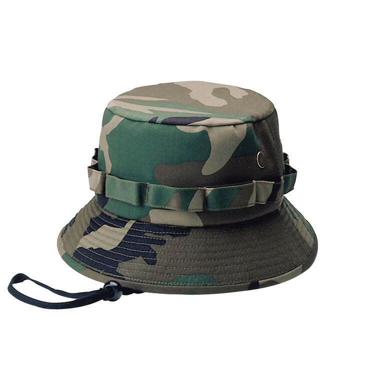 Premium Custom 9002A Camouflage Foliage-Loop Boonie Hat with Daisy-Chain Band Wide Quilted Brim Outdoor Tactical Cap for Hunting Outdoor Work and Promotional Branding