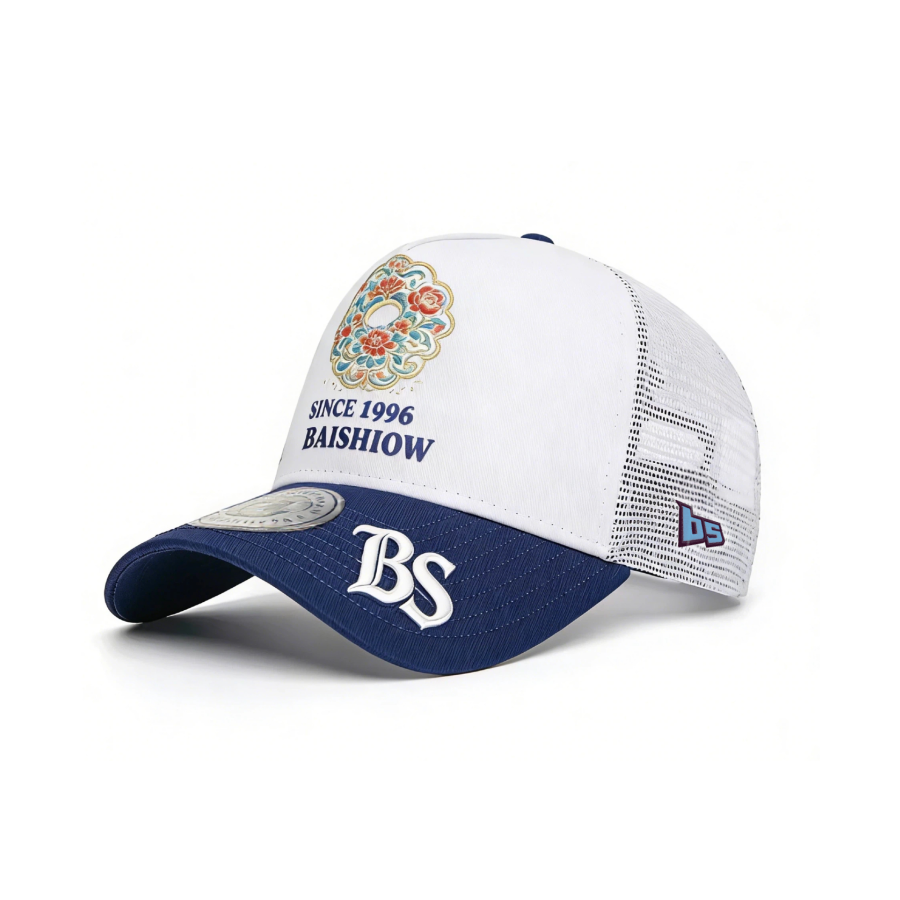 Premium Custom Structured 5-Panel Pre-Curved Visor Mesh Embroidered DIgital Printing Trucker Cap  Professional Baseball Cap with Custom Logo Embroidery for Daily Wear and Outdoor Activities