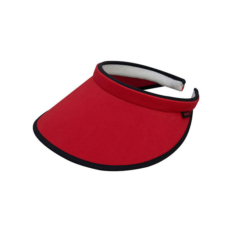 Premium Custom Promotional Brushed Cotton Twill Clip-On Visor Sun Hat with Mesh Back Detail Model Adjustable Athletic Headwear for Golf Tennis Beach Outdoor Sports Events Branded Merchandise