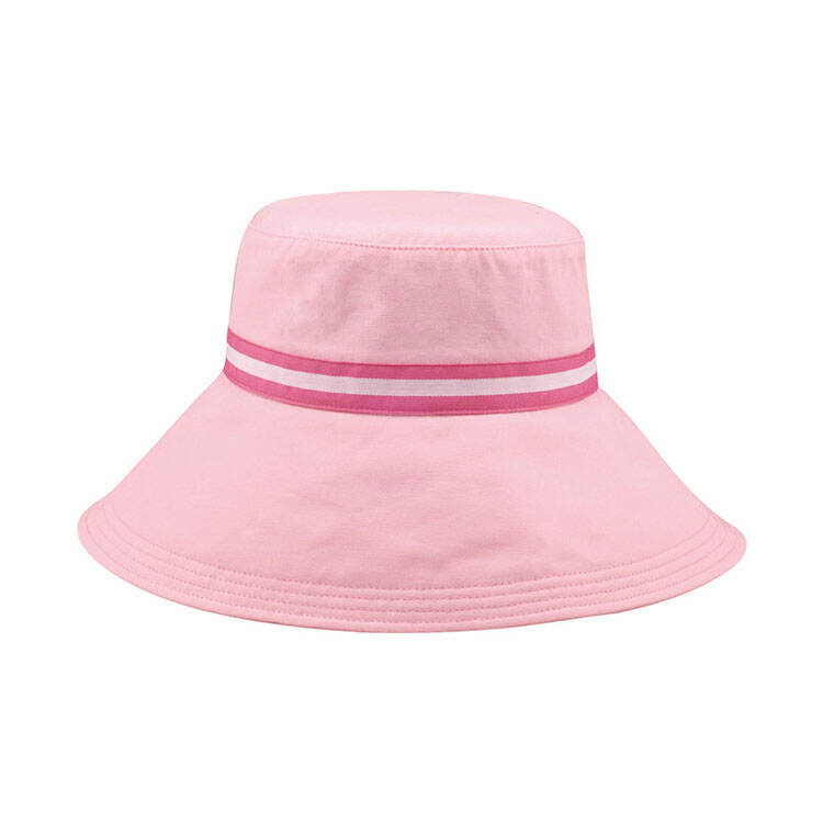 Premium Custom 6583 Bucket Hat with Striped Crown Band One Colorway Three-Tone Band Detail Wide Stitched Brim Cotton Twill Outdoor Summer Sun Hat for Casual Wear Travel and Promotional Branding