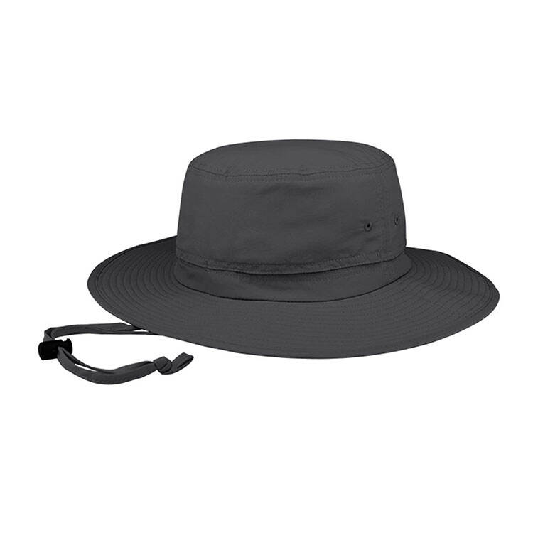 Premium Custom Wide-Brim Boonie Hat with Double-Stitched Crown Band and Ventilation Grommets Adjustable Chin Cord Outdoor Sun Cap for Hiking Travel and Promotional Branding