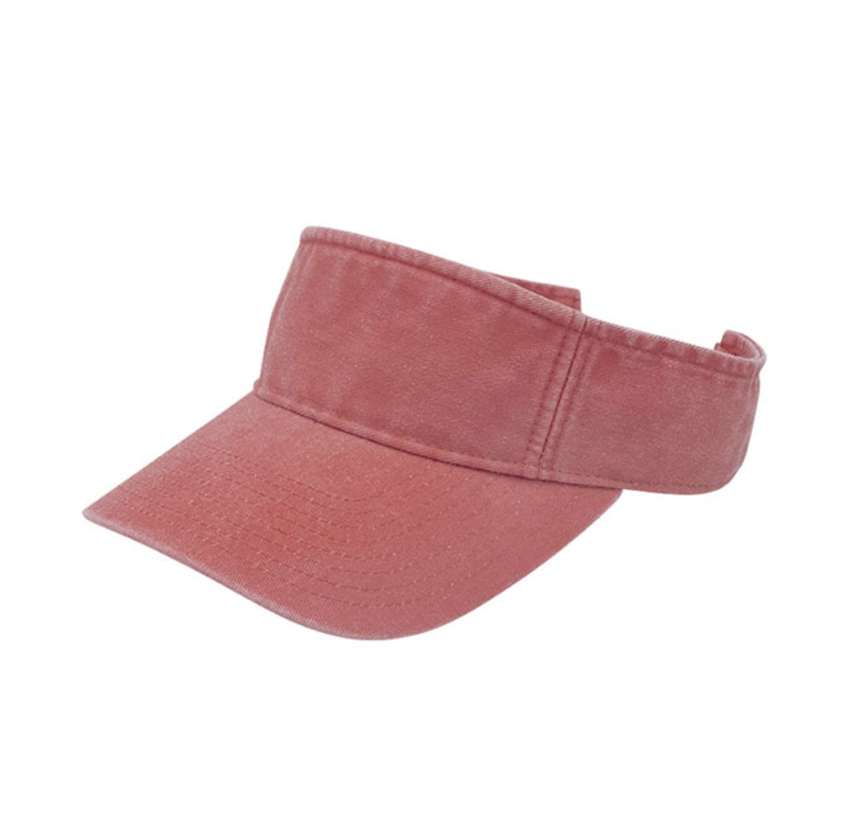4021C Washed Pigment Dyed Cotton Visor Style Custom B2B Vintage Style Visor 100% Cotton Distressed Headwear Premium Sun Visor for Lifestyle Brands