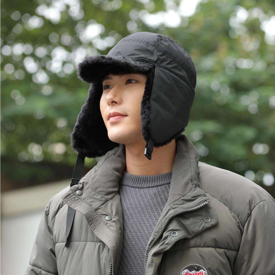 Premium Custom Winter Windproof Warm Ushanka Hat with Bendable Brim Professional Baseball Cap with Custom Logo Embroidery for Daily Wear and Outdoor Activities