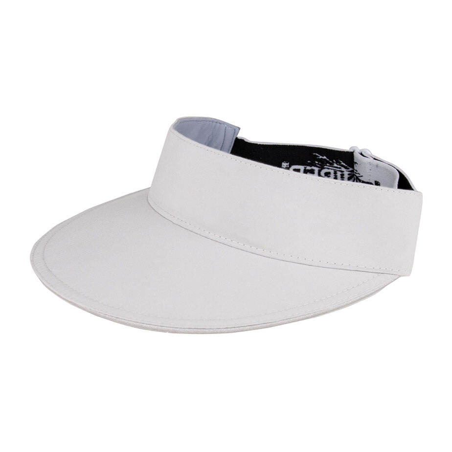 Premium Custom Wide-Brim Sun Visor with Elastic Adjustable Strap and Moisture-Wicking Headband Open-Top Sports Visor for Golf Tennis Outdoor Activities and Promotional Branding