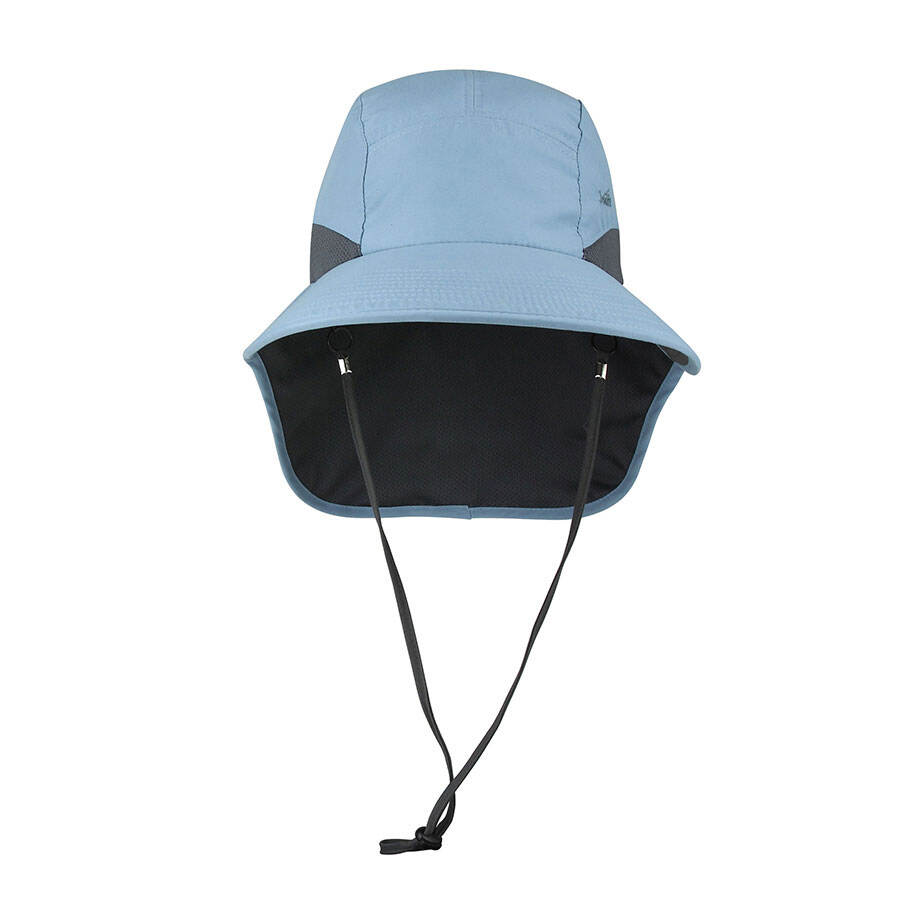 Premium Custom Promotional J7249 Taslon UV Neck Flap Cap UPF 50 Plus Sun Protection Outdoor Fishing Hat with Adjustable Draw Cord and Integrated Neck Coverage Branded Athletic Headwear

