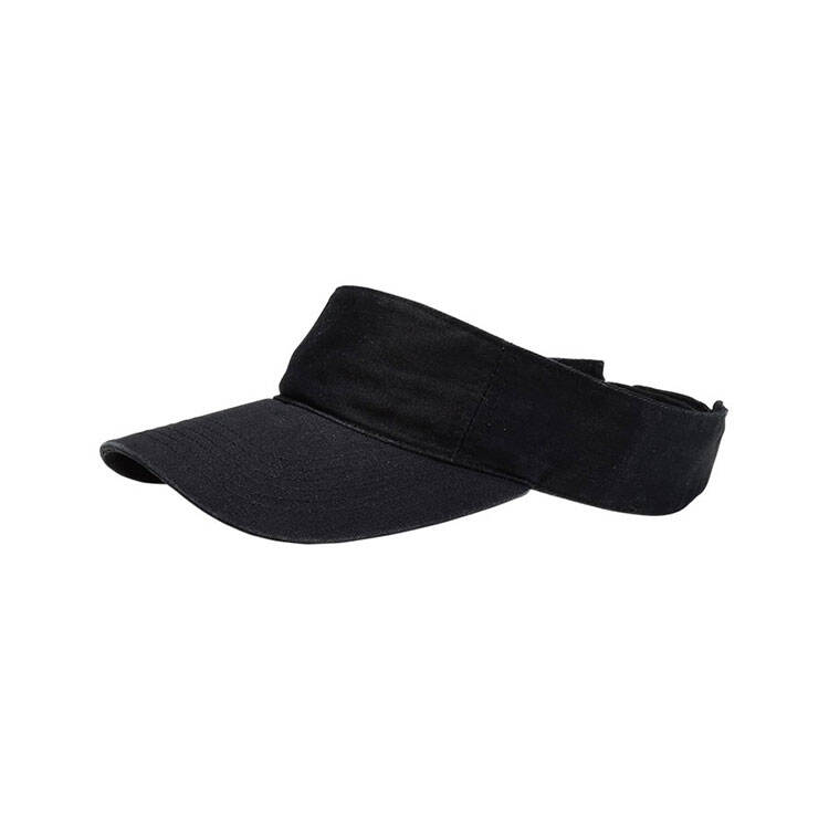 Cotton Twill Washed Soft Sandwich Visor Style 4056 Custom B2B Casual Daily Headwear 100% Pure Cotton Unstructured Low Profile Visor Premium Lightweight Sweat Resistant Sun Visor Adjustable Back Strap Blank Custom Embroidery Logo Unisex Fashion Leisure Hea