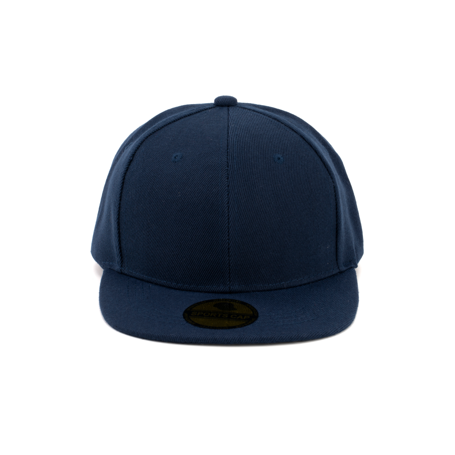 Premium Custom 6-Panel Flat Brim Snapback Baseball Cap with Laser Logo Sticker Professional Baseball Cap with Custom Logo Embroidery for Daily Wear and Outdoor Activities