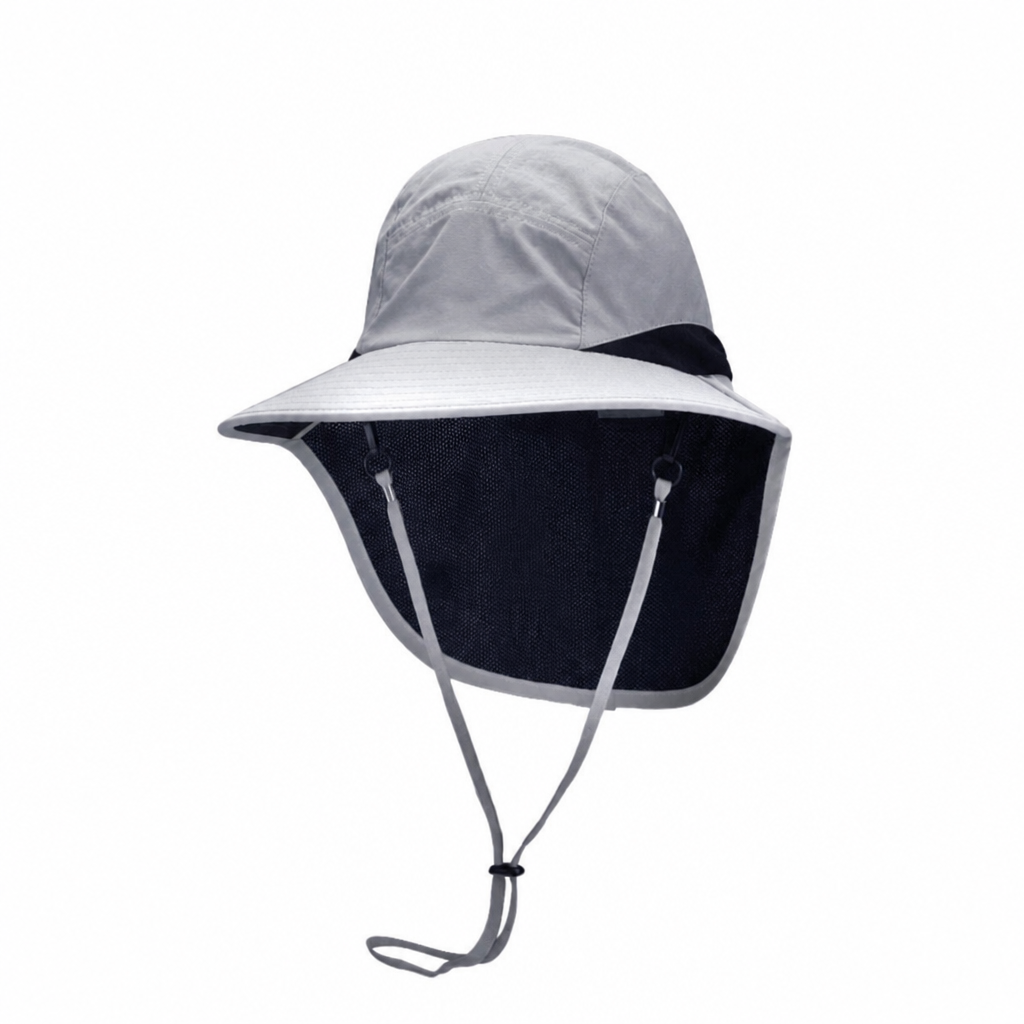 Premium Custom Wild Brim Waterproof UV Protection Bucket Hat with Cape Professional Baseball Cap with Custom Logo Embroidery for Daily Wear and Outdoor Activities