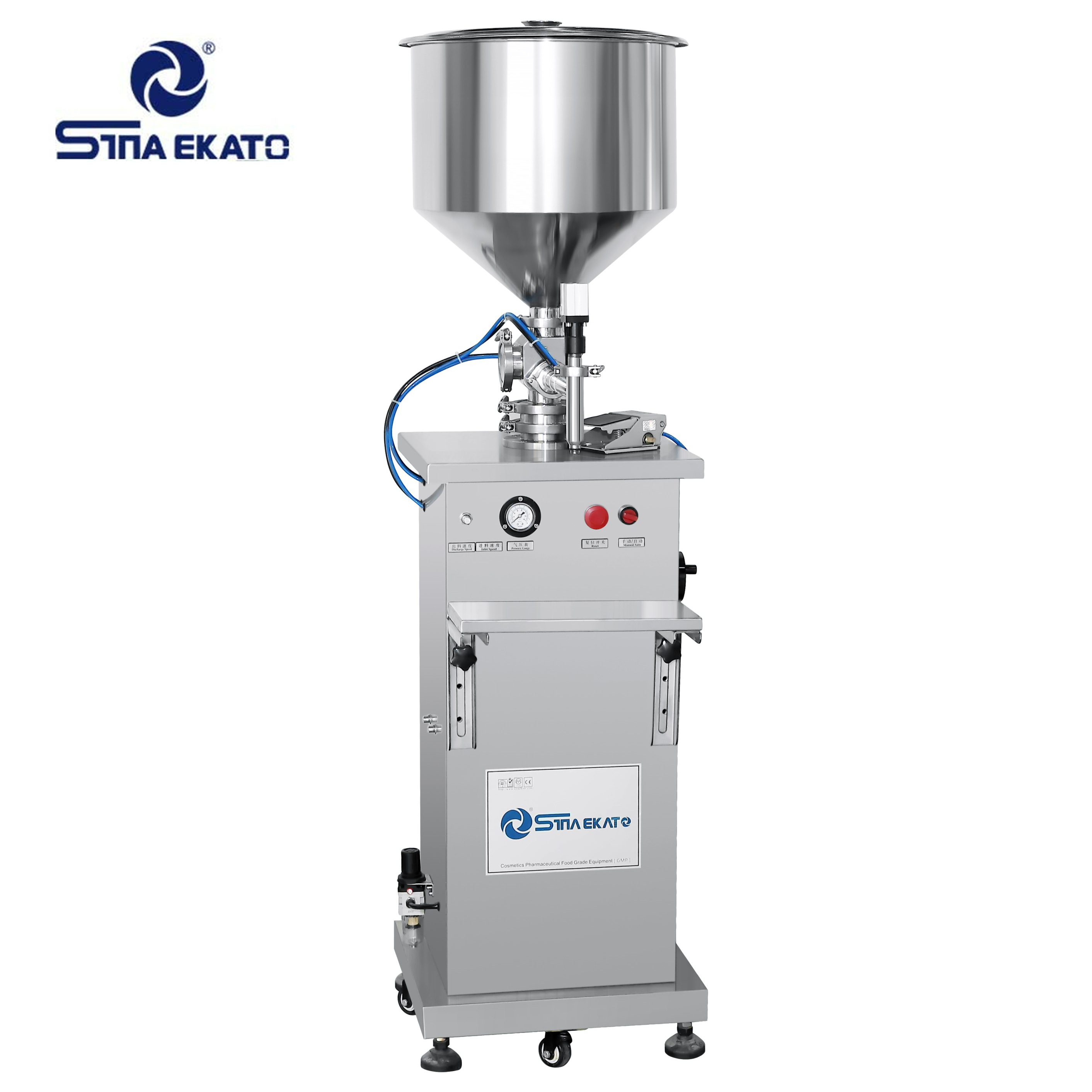 Semi Automatic Piston Filling  Machine for Cosmetic Cream and ointment