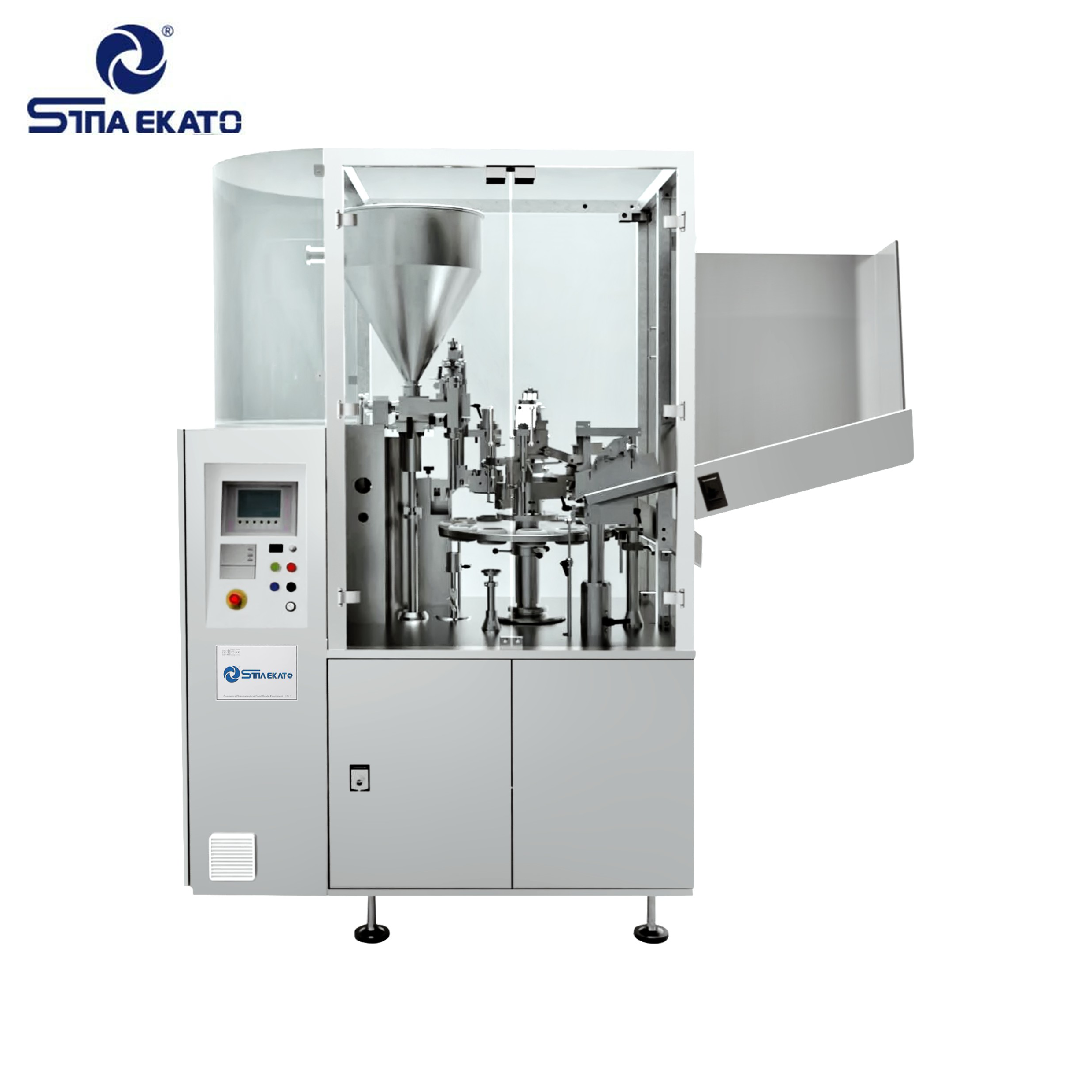 Automatic Tube Filling and Sealing Machine (60 Tubes/min) for Cosmetic & Pharma - Plastic/Laminated/Aluminum Tubes