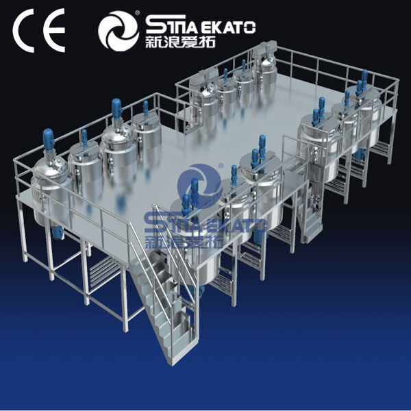 Steam Jacketed Tank Stainless Steel Mixer Alcohol Gel Shampoo Reactor Shower Gel Agitator Mixer Tank