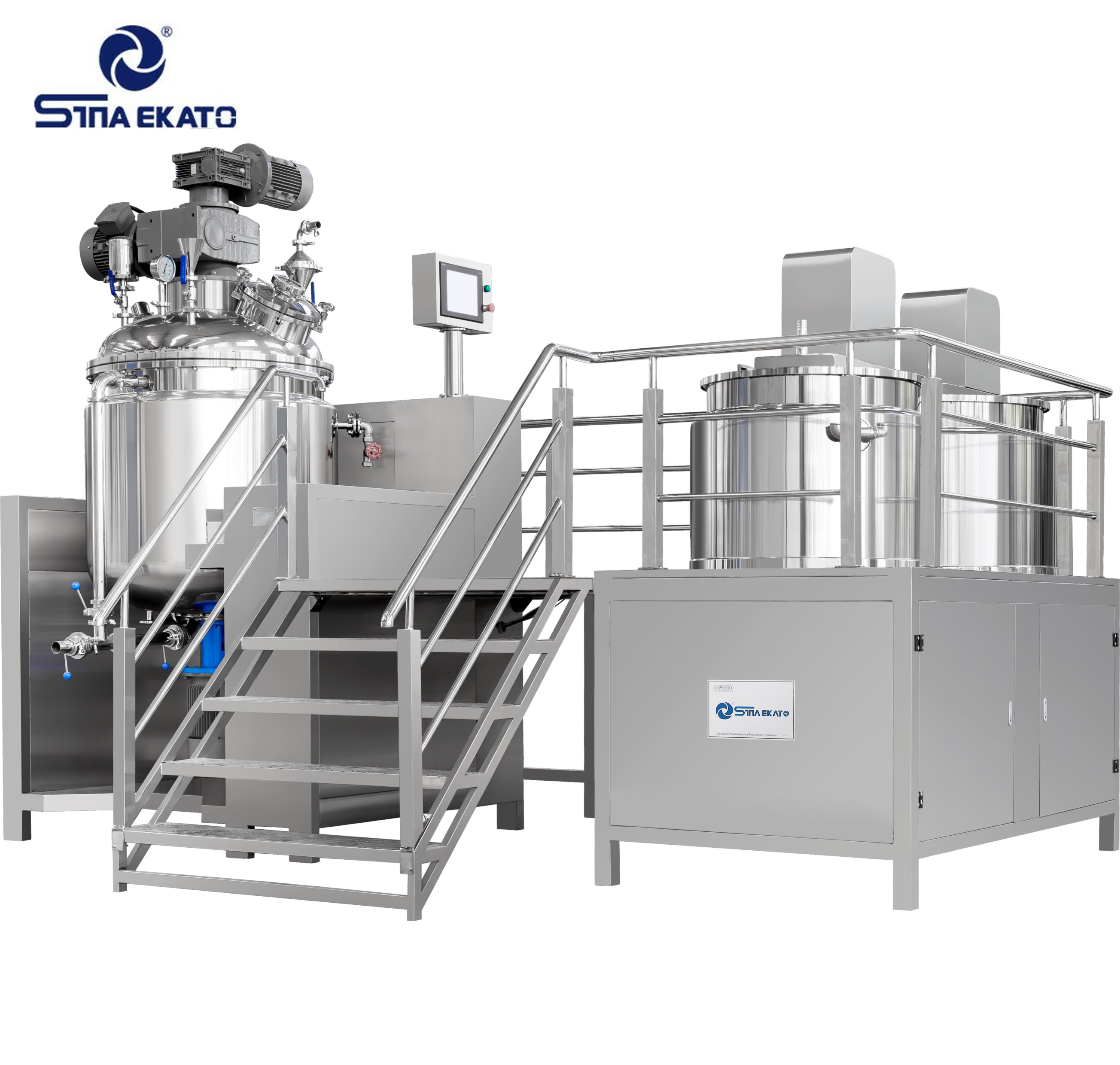 Large-scale Continuous Production Vacuum Emulsifying Mixing Machine