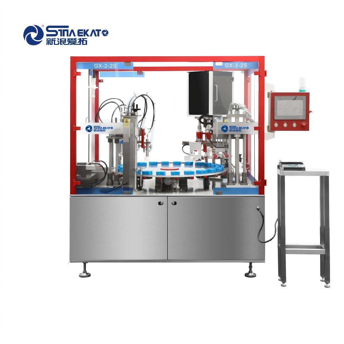 Universal Filling and Screwing Machine for Multiple Bottle Types
