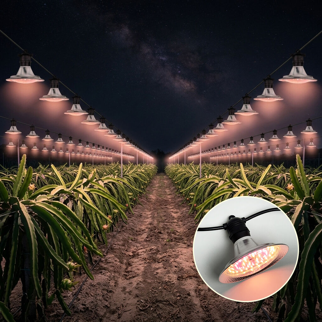 Grow Light Dragon Fruit Fill Light15w Full Spectrum for Vegetable Bulb Dragon Fruit Light with Shield