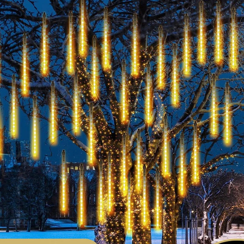 Waterfall meteor rain light