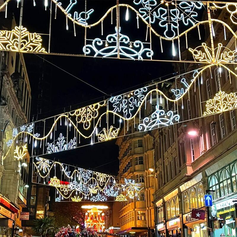 Waterproof Christmas Decorations Led Pole Motif Street Lights