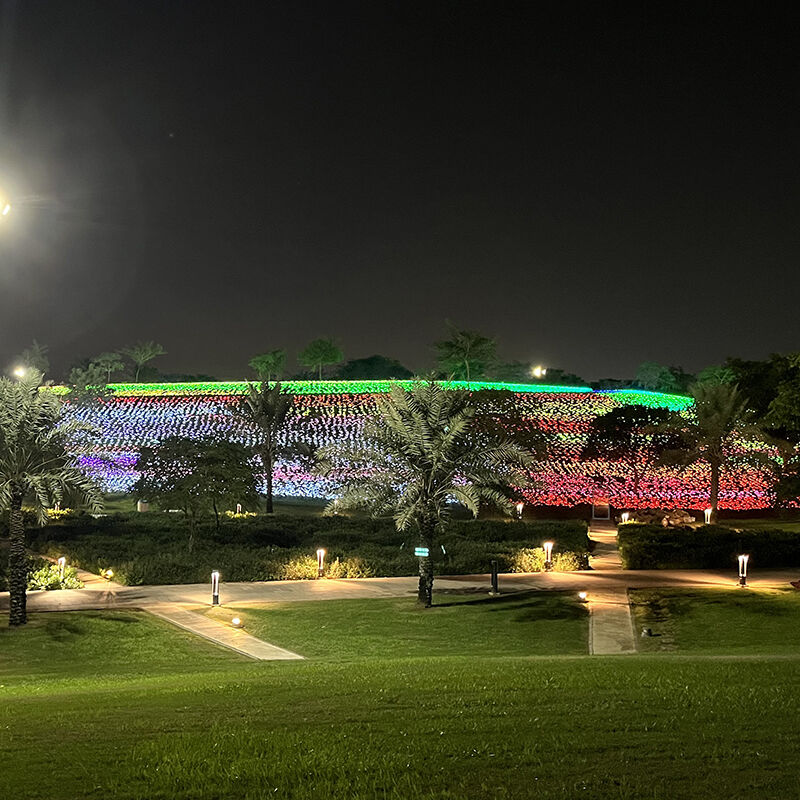 Saudi Park Illuminated by Night Watcher Lighting