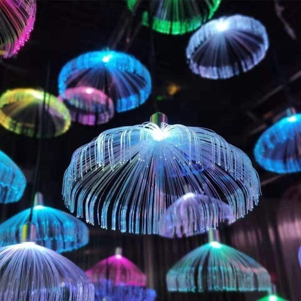 Optical Fiber Jellyfish Chandelier Outdoor Festival & Home Decorative Lighting