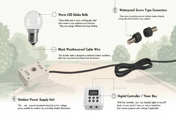 outdoor string light waterproof system outdoor string light waterproof system