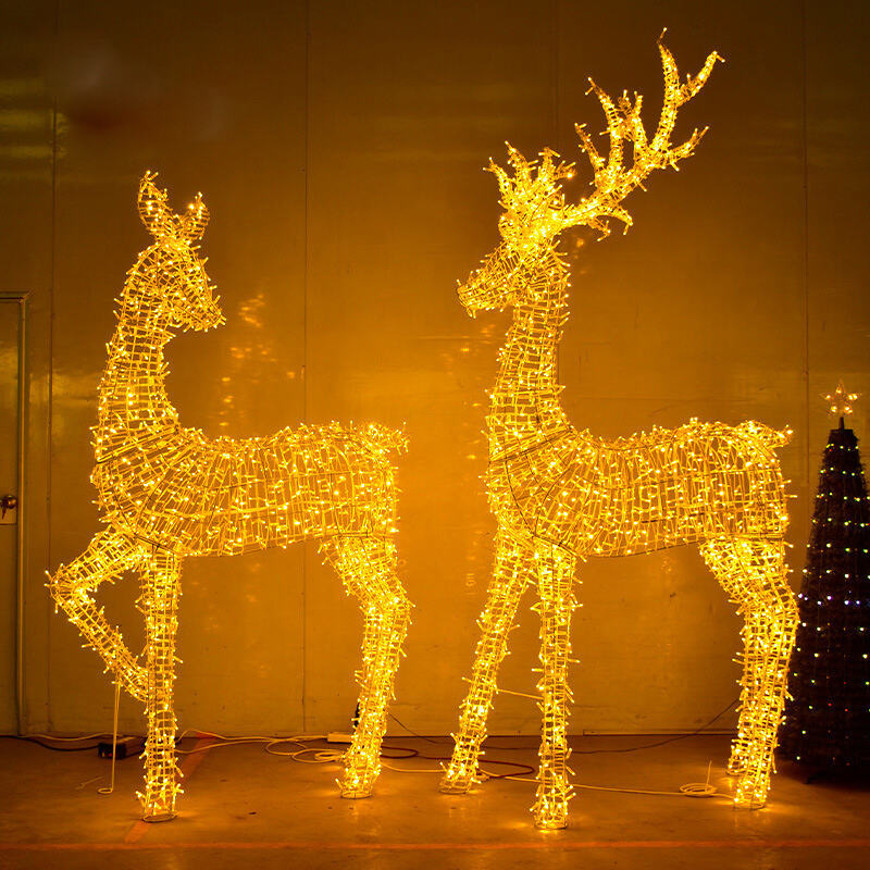 3D Reindeer Motif Light
