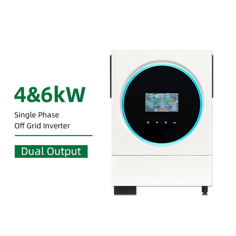 Smart Home Backup Power: 6kW Off-Grid Inverter with Dual Output & Color Display