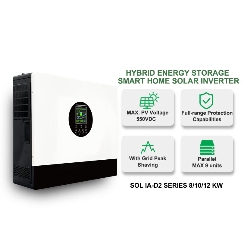 SOL 8kW Hybrid Inverter for Microgrids Wide 60-480V MPPT Range & High Efficiency 96.5%