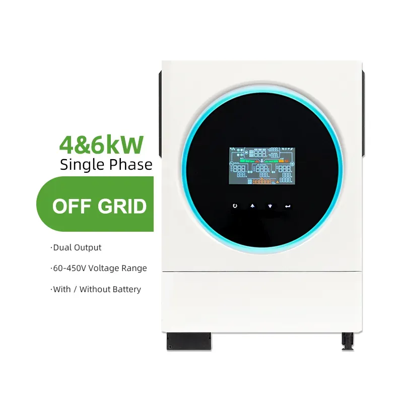 SOL IA4000-S2 / SOL IA6000-S2 24V/48V Off Grid Solar Inverter 4KW 6KW 500V PV Input 27A MPPT Charger 4.3 Inch Touch Screen Pure Sine Wave Solar Power Inverter For Home Off-Grid Energy Storage