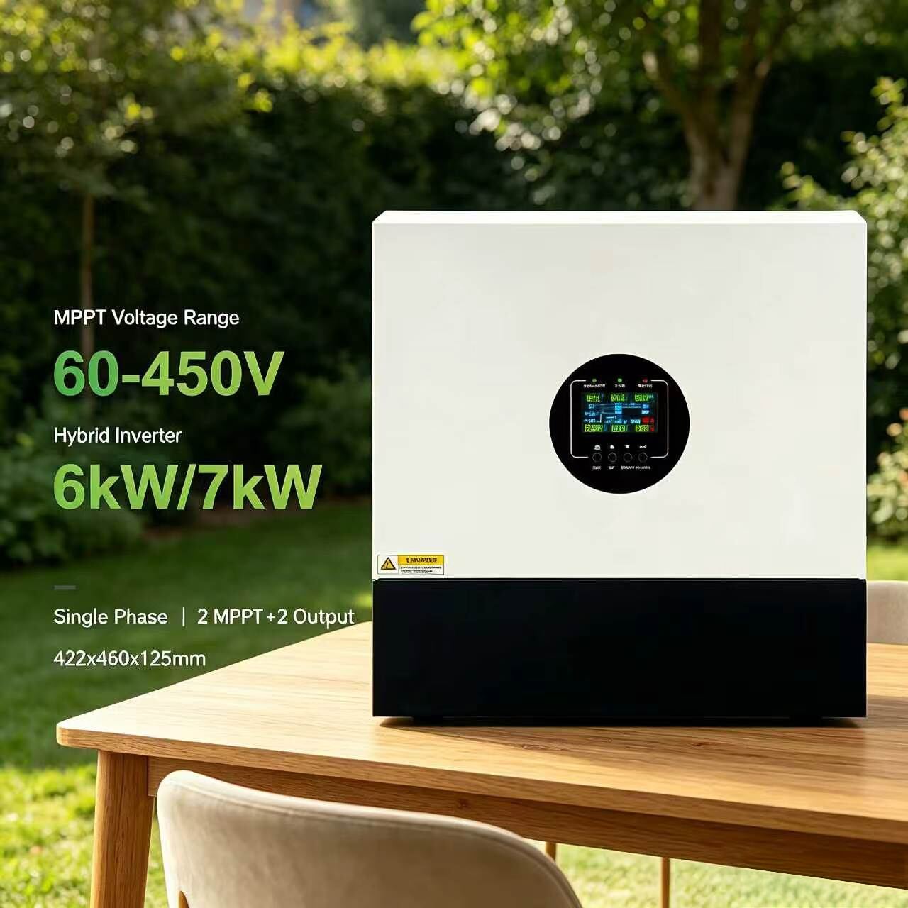 Invertor hibrid solar SOL IA-D3 6000 W / 7000 W me dy MPPT për ruajtjen e energjisë shtëpiake, përdorime tregtare dhe bujqësore