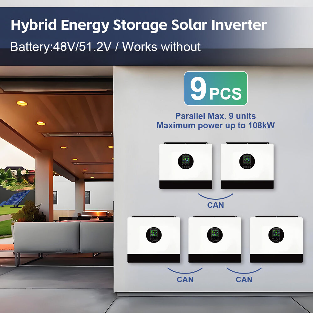 MINVON Hybrid Solar Inverter Scalable 8kw Intelligent energy management for homes and businesses