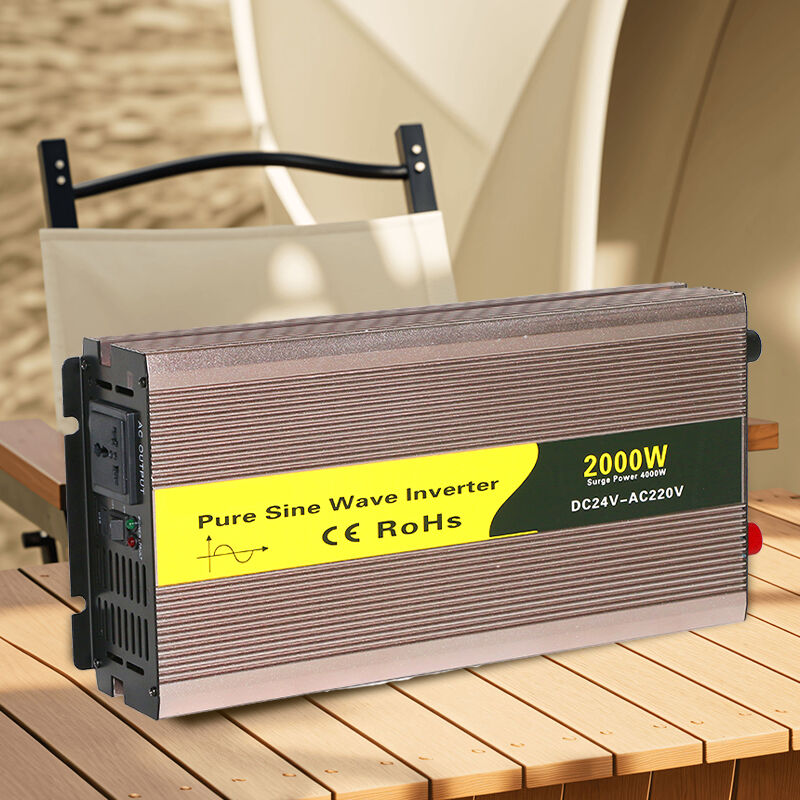 Minvon Pure Sine Wave Inverter High Efficiency Low No-Load Current Safe & Reliable with Fuse CE Certified